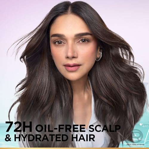 Image of L'OREAL PARIS Unscented Hyaluron Pure 72H Rehydrating Conditioner for All Hair Types For Smooth Tangle-Free Hair, 175 Millilitres