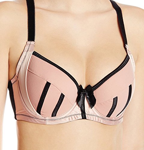 PARFAIT Women's Charlotte Padded Bra 6901 44E Dusty Rose/Black