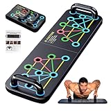 Push Up Board Multi-function Pushup Bars Handles Portable Foldable Workout Exercise Fitness Calisthenics Equipment at Home Office Floor Gym Accessories for Men and Women