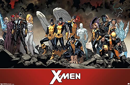 Poster Marvel Comics The X-Men de l'équipe pour décoration de salon