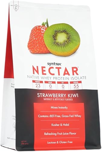 Miniatura 2 de Syntrax Nectar proteína del suero, polvo para aislar, fresa, kiwi  948 g.