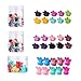 Produktbild Viesap 100 Stücke Haarspangen Mini Haarklammern Kunststoff Haarklammern Stifte Klemmen Mit Einer Box Kleine Haarklammern Haar Klaue Blume Tierform Clips Für Mädchen Und Damen Mehrfarbig.