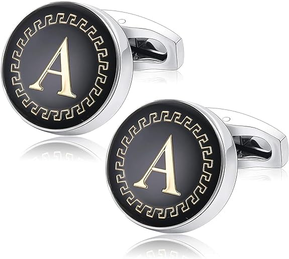 MEENAZ Cufflinks for Men Boys Cuff links Formal Stainless Steel Cufflink For Men Alphabet Letters A Birthday Gift Anniversary Husband Cuff Links Cufflinks Set Mens Boys Man Boy Valentine Gifts -05 (B0CSJP78QZ) Amazon Price History, Amazon Price Tracker