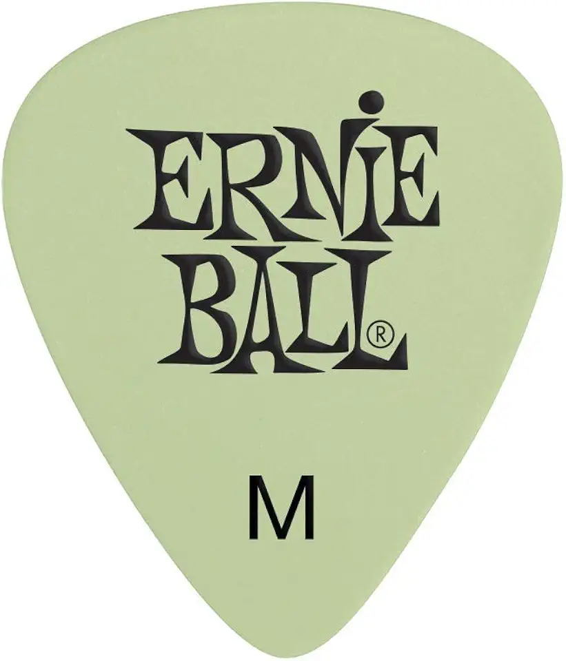 Ernie Ball Guitar Picks, Medium, Super Glow, 12-pack (P09225)