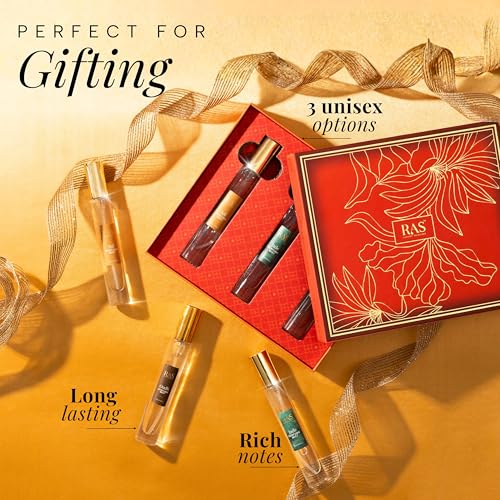 Image of RAS Luxury Oils Elements Perfume Gift Set | 3 x 10ml EDT | Luxury Fragrance Gift Set for Men & Women