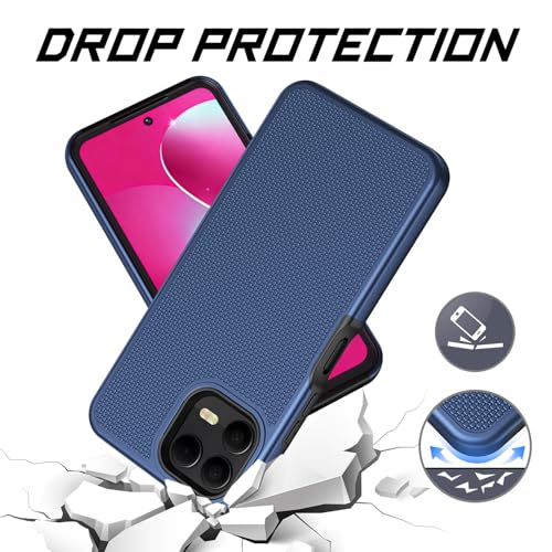 Lozeguyc for T-Mobile Revvl 8 Pro 5G Phone Case with Screen Protector Blue - image 3