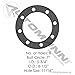 Axle Flange Gasket Semi Truck Rear and Trailer (10 Pack)