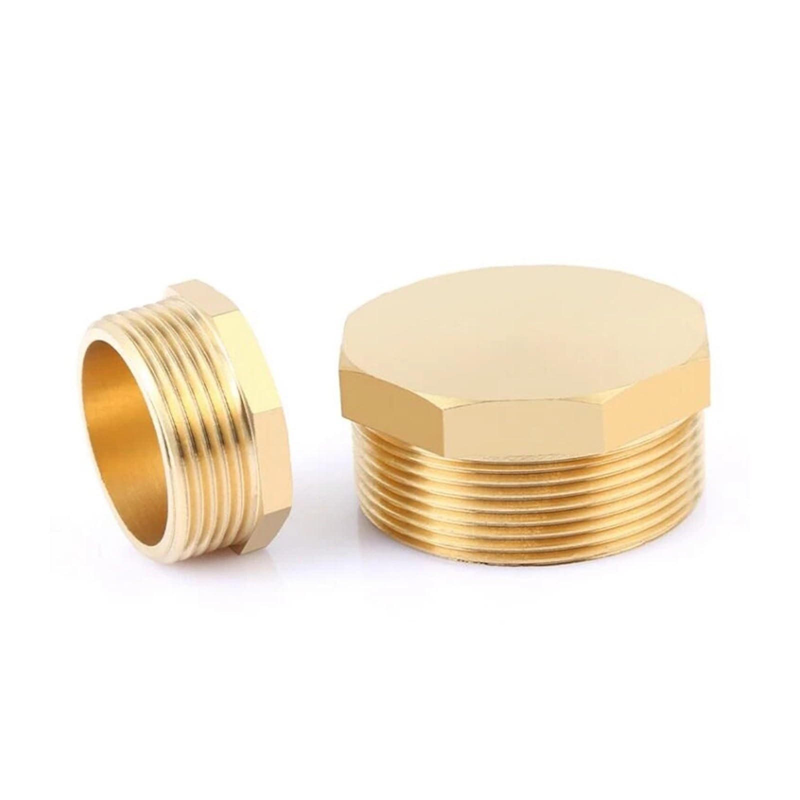 1/8" 1/4" 3/8" 1/2" 3/4" 1" A 2" Filettatura Vite For Tubo In Ottone Maschio Tappo Di Chiusura For Arresto Del Coperchio Esagonale For(Hexagon (3I8),QTY 10pcs)