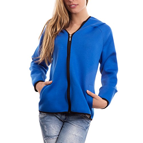 Toocool - Felpa Donna Maglia Maniche Lunghe Zip