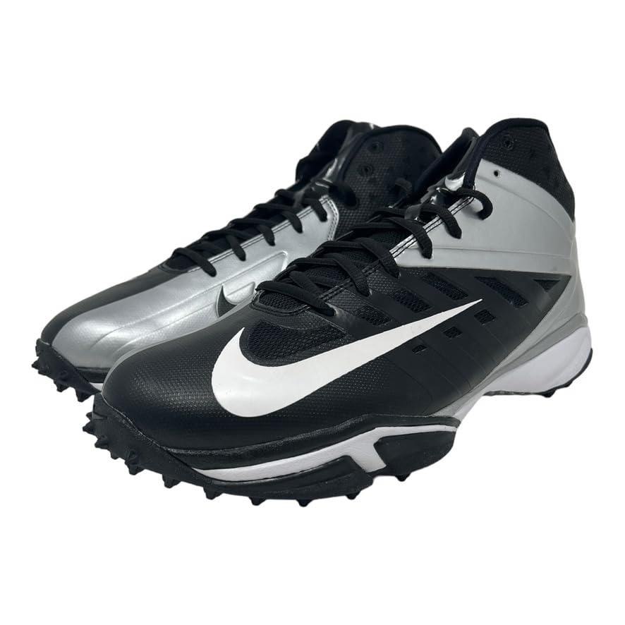 Image of Nike Men's Alpha Menace Pro 2 D Football Cleats - Black /White,7M US