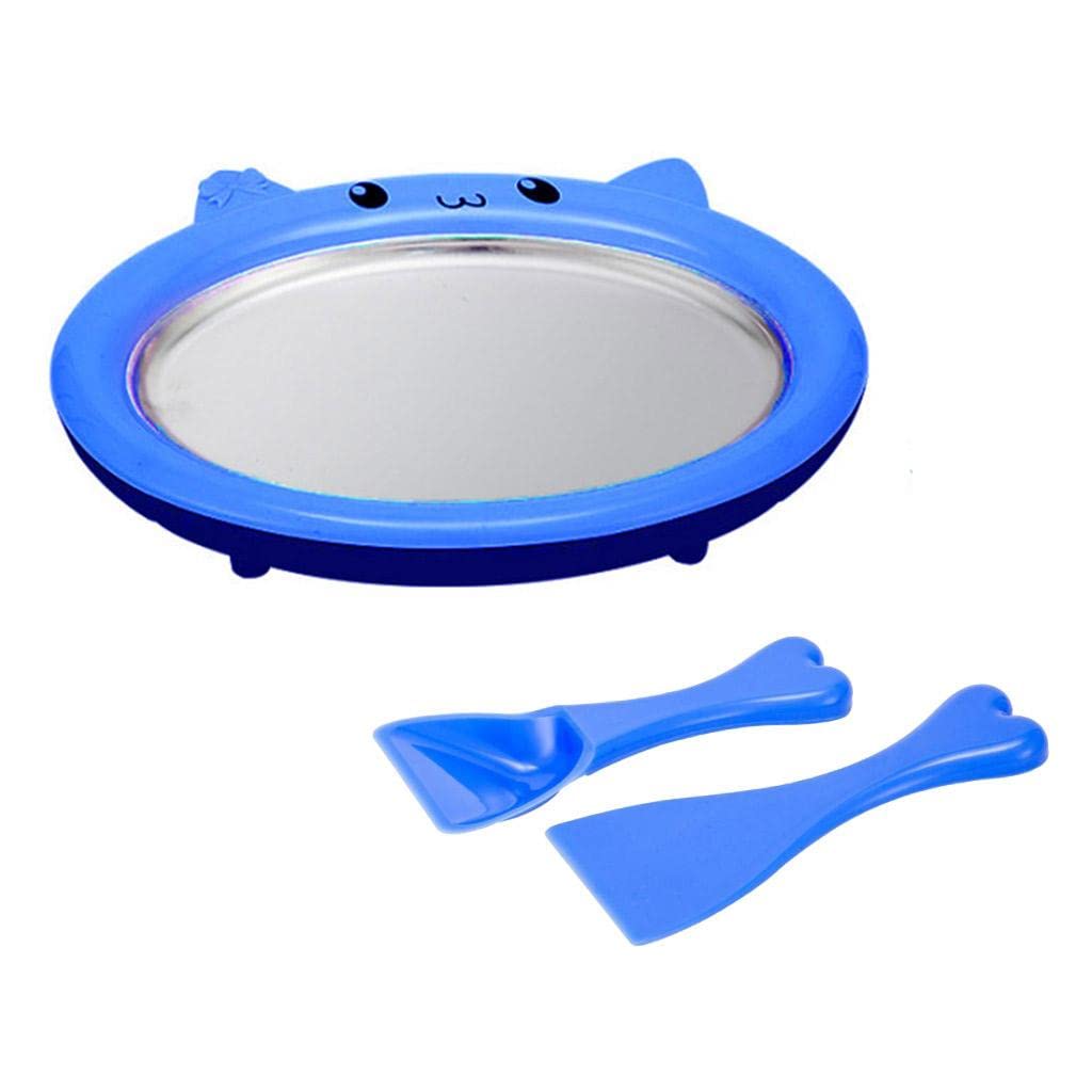 Excluzo Cute Ice Cream Maker Pan Homemade Fruit Sweet Spot Frozen Yogurt Blue