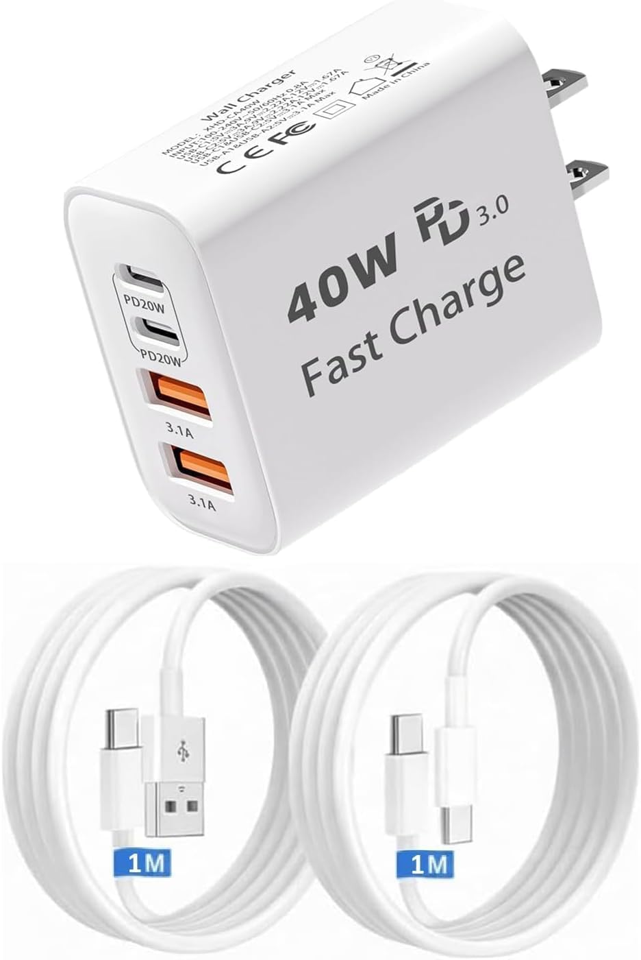 Amazon | タイプc 充電器 USB Type-C 充電器 合計 PD40W 急速充電