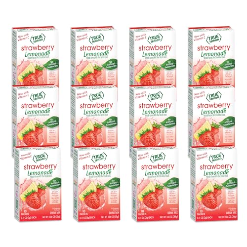 True Lemon Strawberry Lemonade Drink Mix, Made…