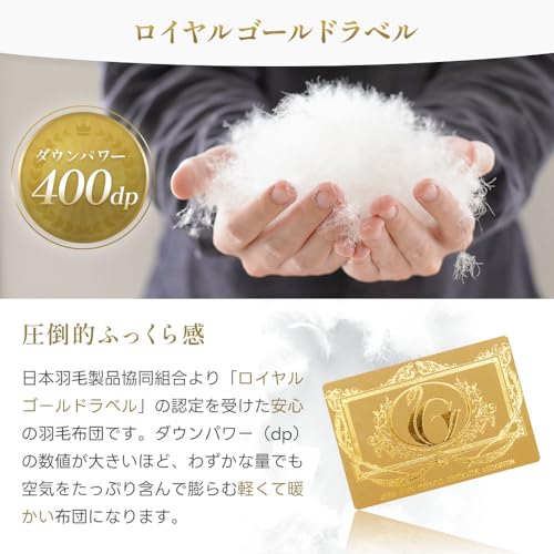 こだわり安眠館 羽毛布団 シングルロング 6003柄