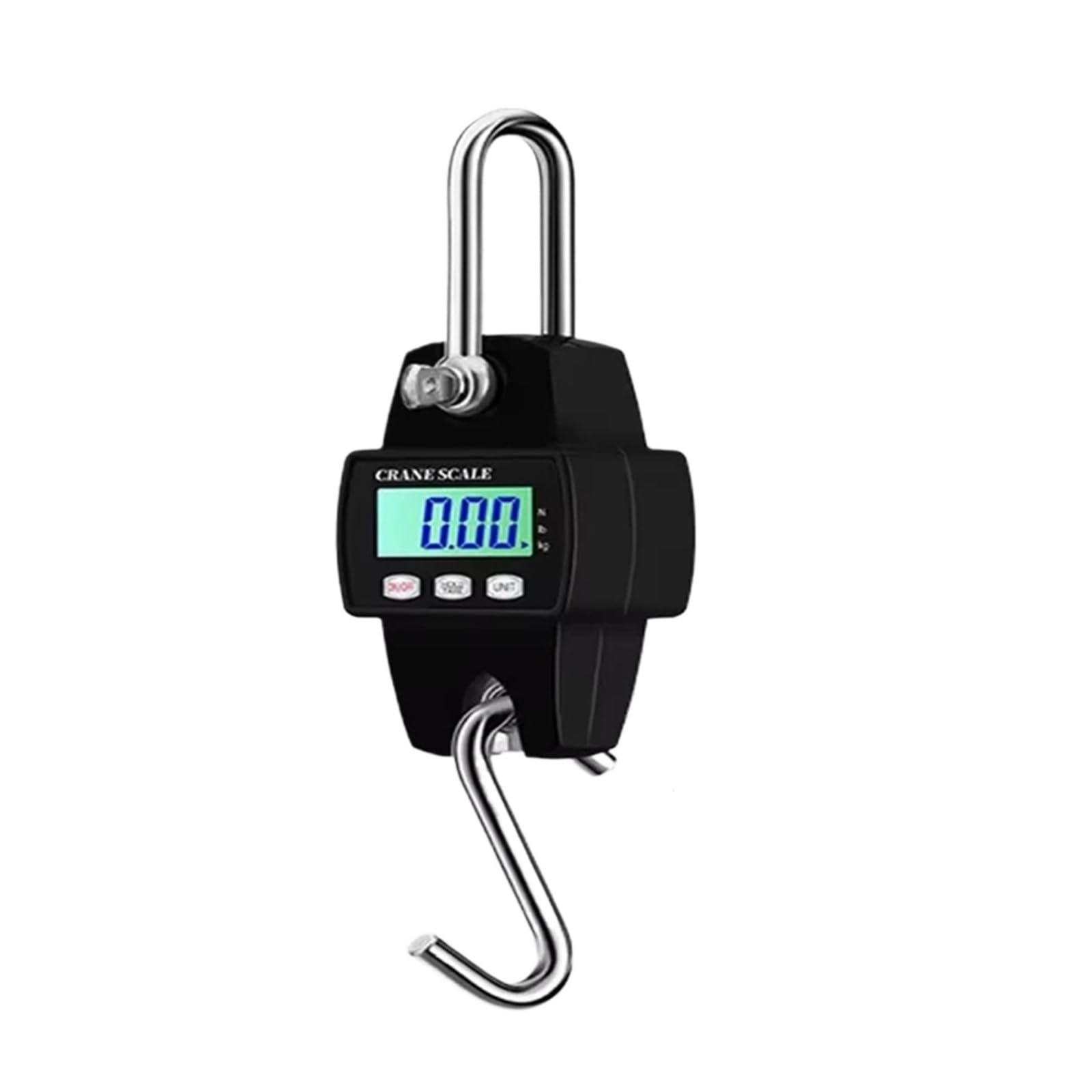 Digital Crane Scale, Hanging Scale Handheld Crane Scale Scale Digital Mini Crane Scale Fishing Scale(300KG Black)
