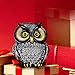 Artpaul Owl Statue Home Decor - Small Owl Figurines for Shelves, Living Room Decor & Gifts (Silver)