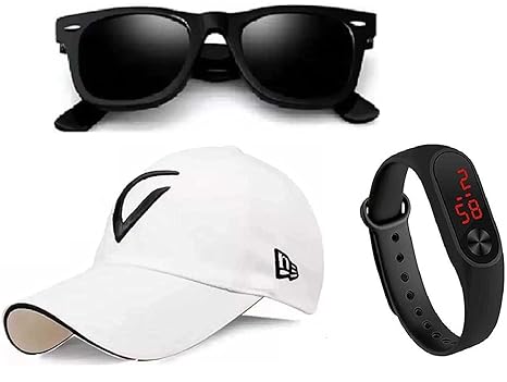 Selloria Digital Unisex-Child led Black m2 dial Black Digital Kids Watch for Boys [7-35 Years]