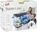 Tetra Starter Line 80 L Aquarium Komplett-Set - inkl. Tag- & Nachtlicht LED-Beleuchtung, Innenfilter, Heizer, Fischfutter und Wasseraufbereiter