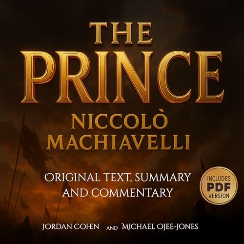 Diseño de la portada del título The Prince: Original Text, Summary and Commentary