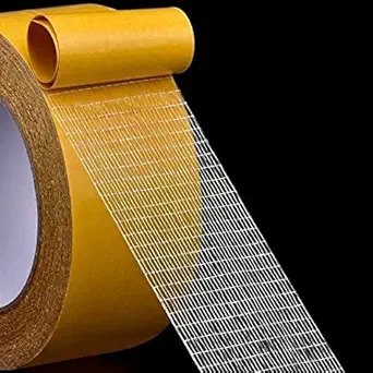 Cassarina Double Sided Carpet Tape Heavy Duty, super Strong Sticky Tape for Carpet, Non Slip Waterproof Removable Mesh Grid Suitable for Hardwood Floors, mats,Wall Hanging,Paste Decoration(3Cm X 20M)
