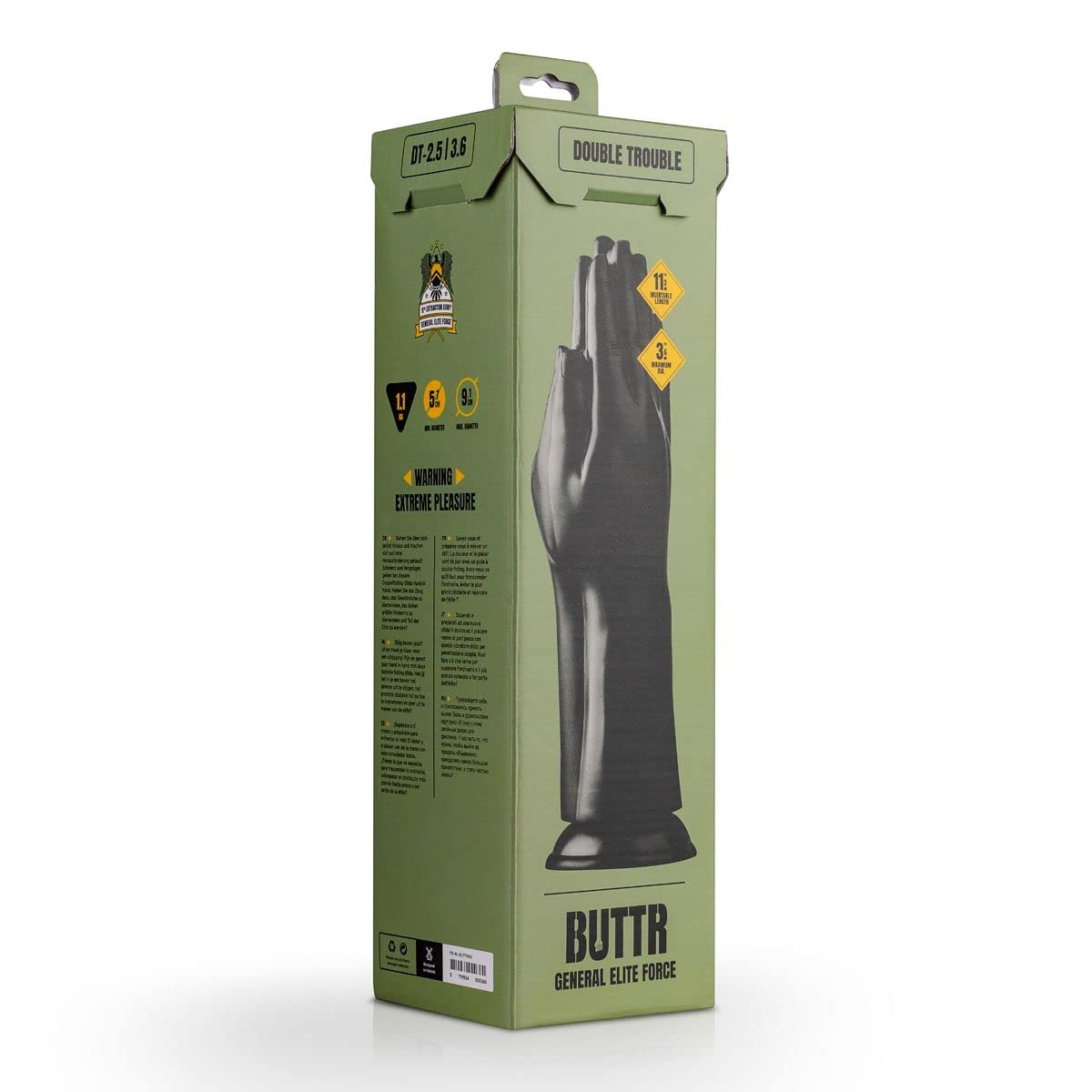 BUTTR Problema doble consolador Puño. 1290 g