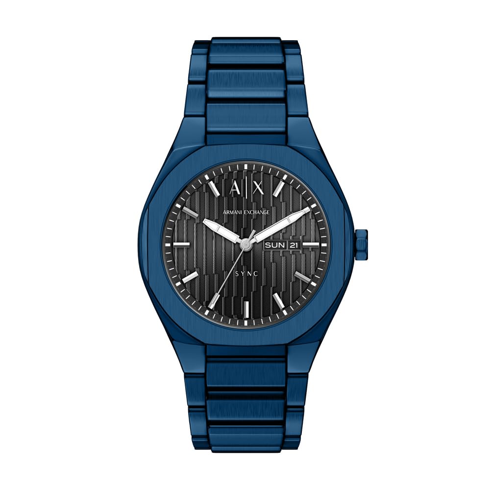 Armani Exchange Armbanduhr 42mm Blau Edelstahl AX4299
