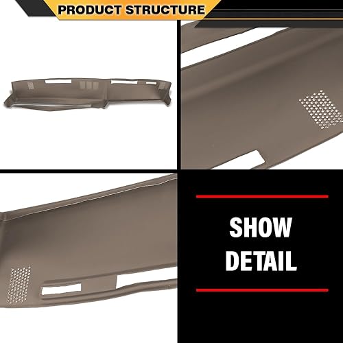 Miniatura 8 de Cubierta de salpicadero compatible con Chevy tamaño completo GMC 1981-1987compatible con Chevy SUV GMC 1981-1991 cubierta de tablero beige