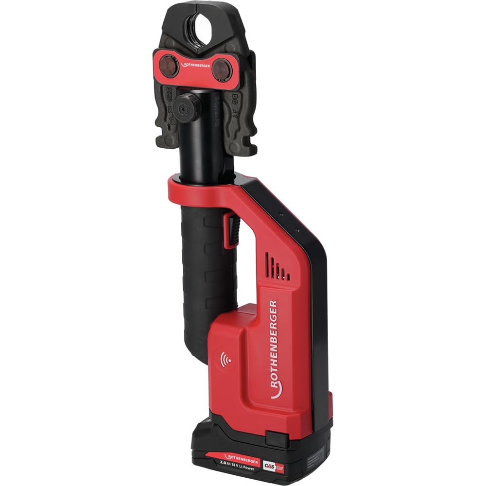 ROTHENBERGER ROMAX Compact III RFZ16-​20-​25, 2 Ah, EU, CAS | 1000004292 | Contorno de prensado RFz 16-​20-​25 m, prensado de accesorios de hasta 35 mm (metal), compresión rápida de 3 segundos