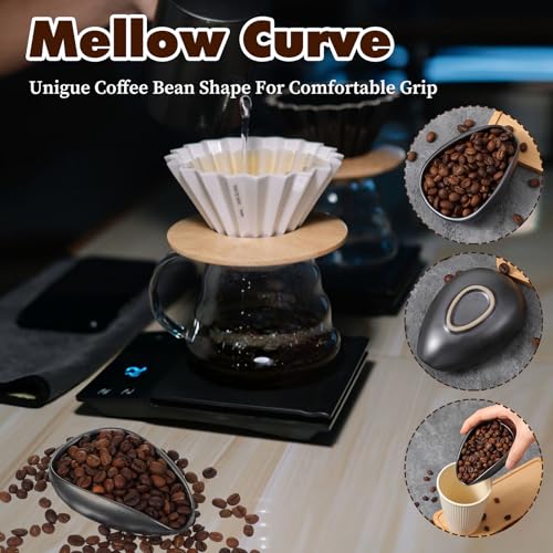 Vaso dosificador de café de cerámica negro miniatura 5