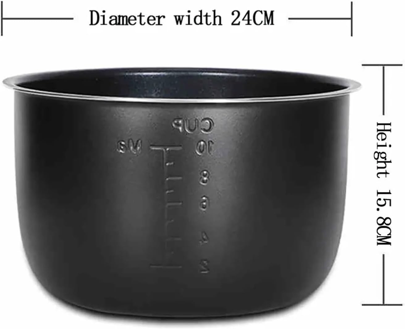MiJob Electric Pressure Cooker Non-Stick pan, Compatible for Redmond RMC-PM380 Pressure Cooker Replacement 6L Inner Bowl