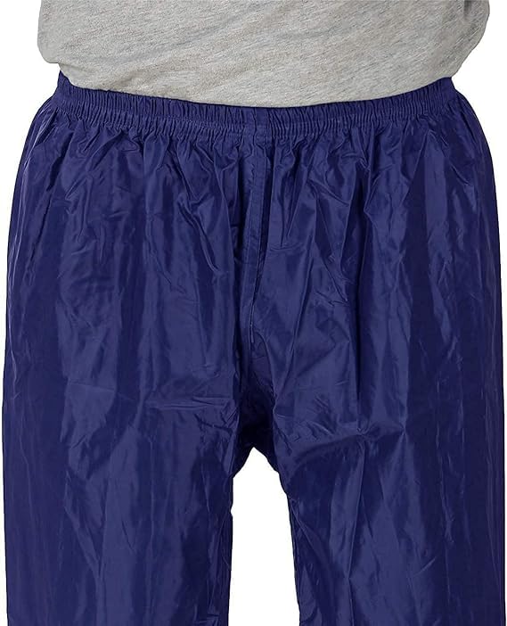 Cool Dealzz Blue Men's Premium PVC Raincoat/Rainwear/Rain Suit Pant with Pant -Large Size 1