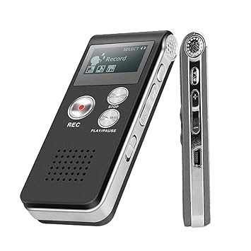 FREDI HD PLUS 8GB Digital Voice Recorder | 10–12 Hours Recording Backup | Fast 2–3 Hour Charging | Clear Audio with Noise Reduction | LCD Display | WAV & MP3 Recording | USB Voice Recorder for Study