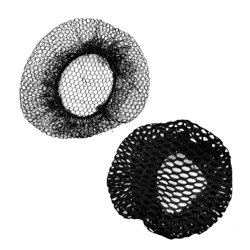 uxcell Women Ballet Dance Skating Snoods Hair Net Bun Cover Black 2 Pcs