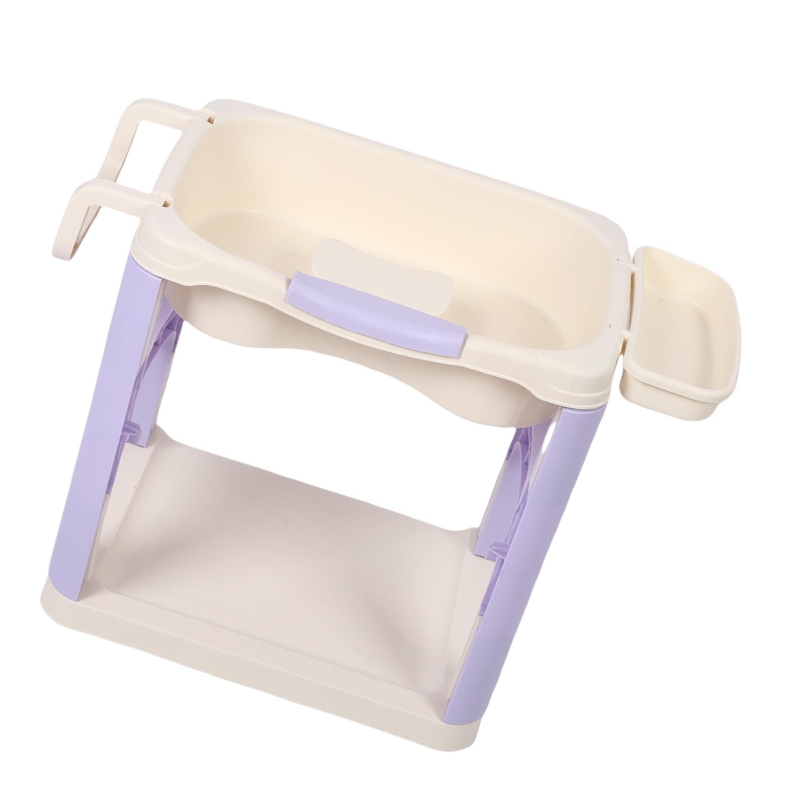 Hyuduo Przenośny Stojak na umywalkę na Szampon, Plastikowa Taca do Mycia Włosów z regulowaną wysokością do Użytku Domowego (PURPLE)