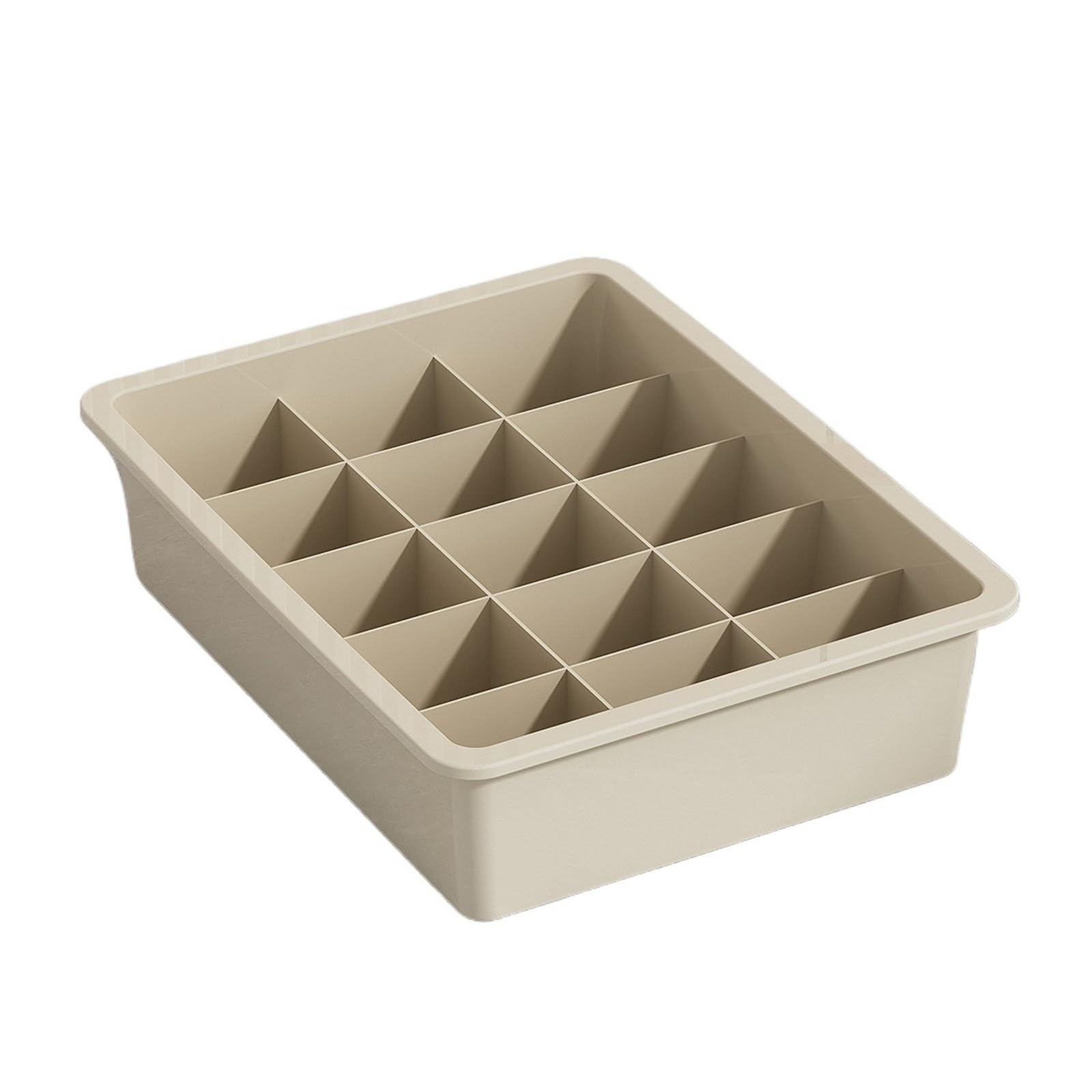 LuoAXINN Underwear Organizer Plastic Multi Grids Storage Box Wardrobe Underwear Clothes Bra Organizer(15 Grids)