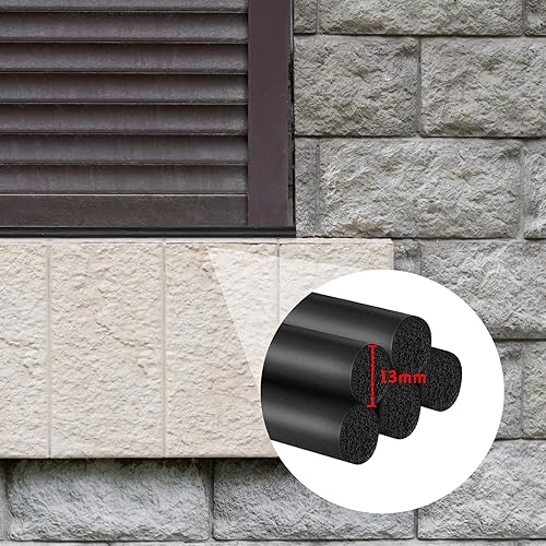Image of Backer Rod 1 /2 Inch Rubber Caulk Saver,Foam Backer Rod for Gaps and Joints,Concrete Expansion Joint Filler,19.6 feet Length