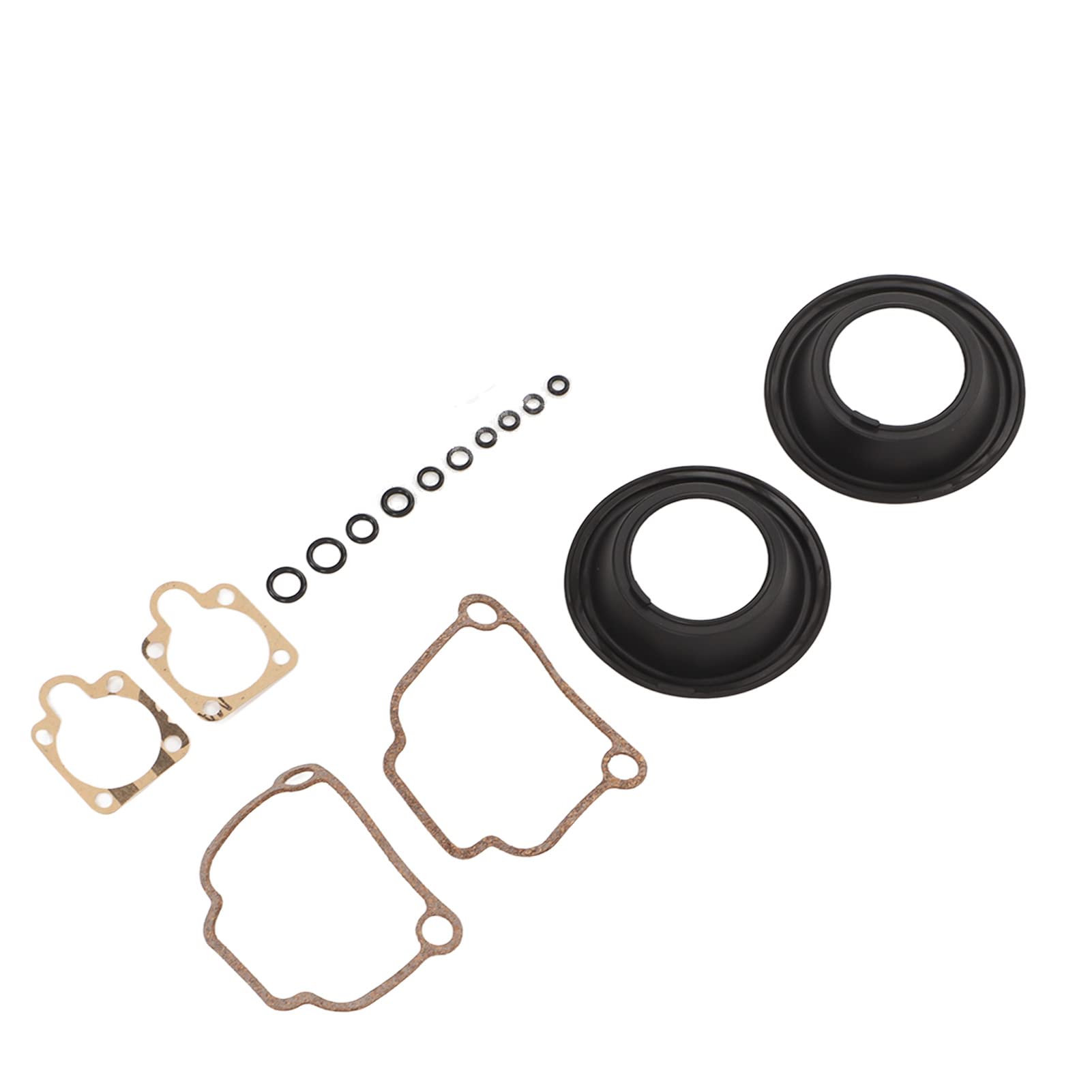 Qiilu 16 Pezzi Kit di Riparazione del Carburatore del Motociclo Accessori di Revisione del Carburatore di Ricambio Guarnizione Carboidrati per BING CV 32mm Carburatore Airhead R65 R75 R90 R100