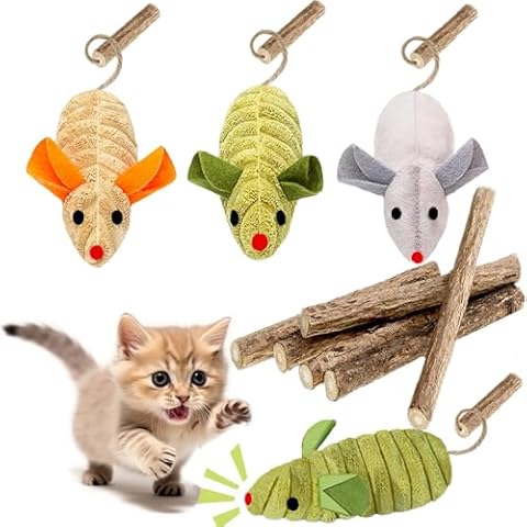 GREMBEB 9Pcs Catnip & Silvervine Toys Cover