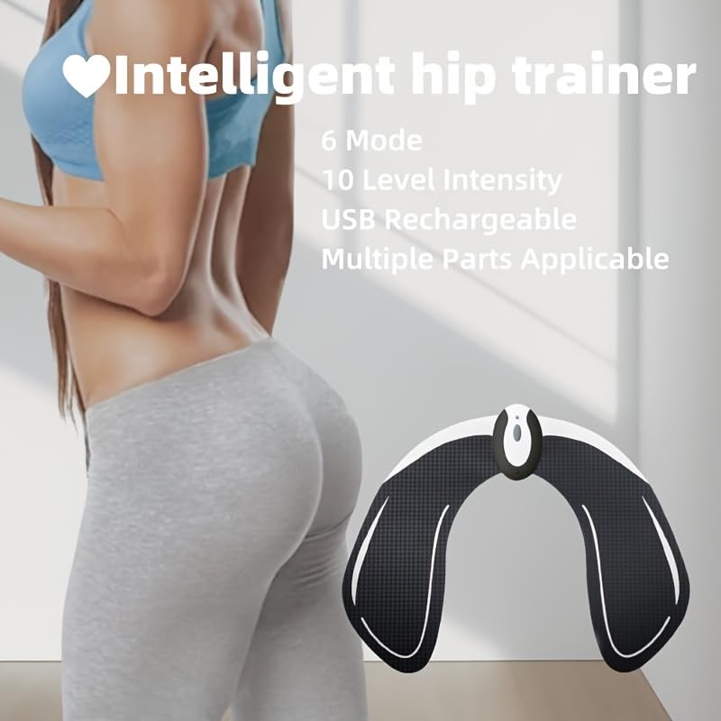 Ems Trainer Per Glutei, Elettrostimolatore Con 8 Modalità E 19 Intensità, USB Ricaricabile Con Telecomando - 2