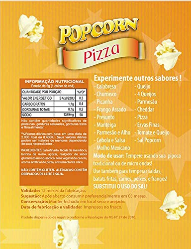 Tempero Para Pipoca Popcorn Pizza 100G