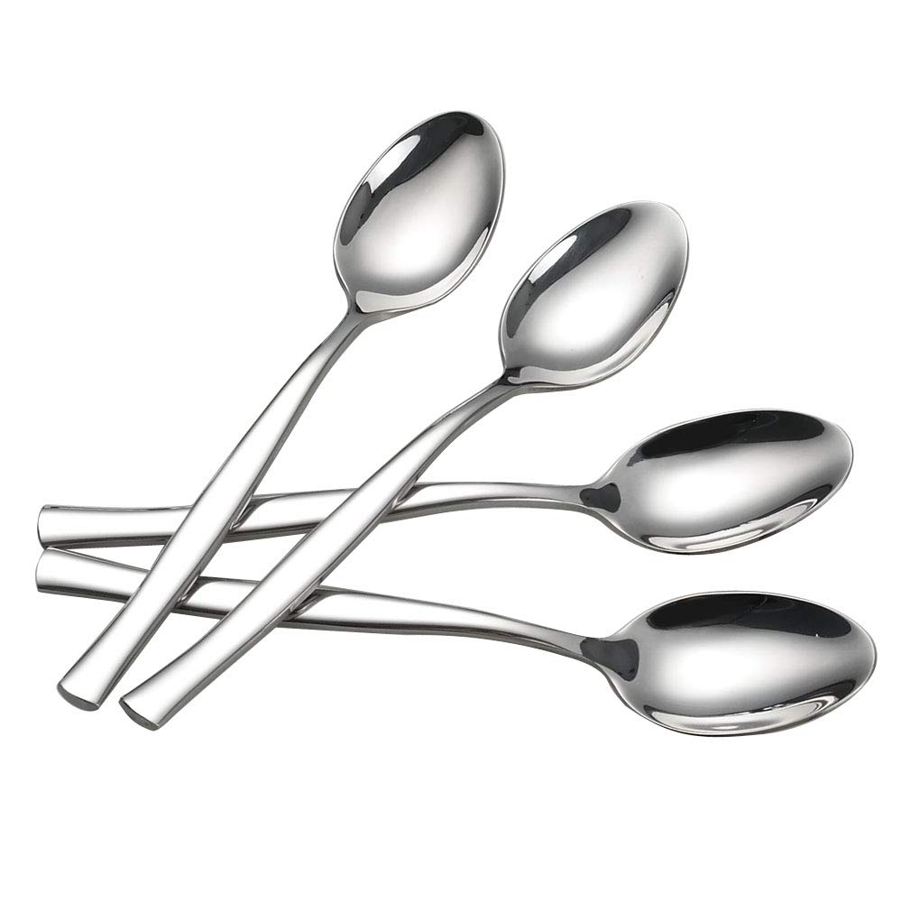 Idomy16-Piece Stainless Steel Dinner Spoons Cutlery, 7.96 Inches