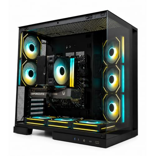 Pro Tech Solutions AQUA Gaming PC - Intel Core i5-14400F, NVIDIA GeForce RTX 5060 Ti 16GB, 16GB DDR5 5600MHz RAM, 1TB Gen4 NVMe SSD, ASUS H610M-A WiFi, 750W 80+ Bronze PSU, Win 11 Pro, 2Yr Warranty