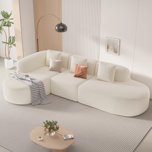 114 Inch Boneless Couches for Living Room,Modern Modular Sectional Sofa...