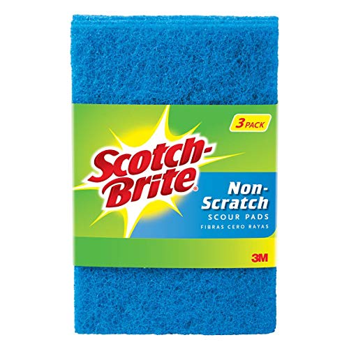 Scotch-Brite Scouring Pads: 6 In. X 3.8 In. (Blue) Non-Scratch / 3-Pack #TOP5