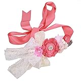 Nuestros cinturones hermosos son perfectos para la novia, la dama de honor, el banquete de boda, el girl.it joven hace que su vestido de boda simple parece especial. ¡Perfeccione para la adición a cualquier vestido! Mameluco del cordón del petti, conjunto del florista, sesión de foto de maternidad, traje de la ducha del bebé, como apoyo de la foto para los recién nacidos o apenas para agregar el tacto final a cualquier equipo. Perfeccione para cualquier edad y cabrá niños y adultos