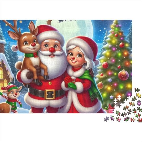 Rompecabezas de Papá Noel de 1000 piezas, perfecto para disfrutar una tarde navideña en familia