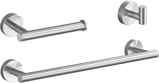 Hoomtaook Set da bagno 304 Portasciugamani in Acciaio Inossidabile per Bagni 4...