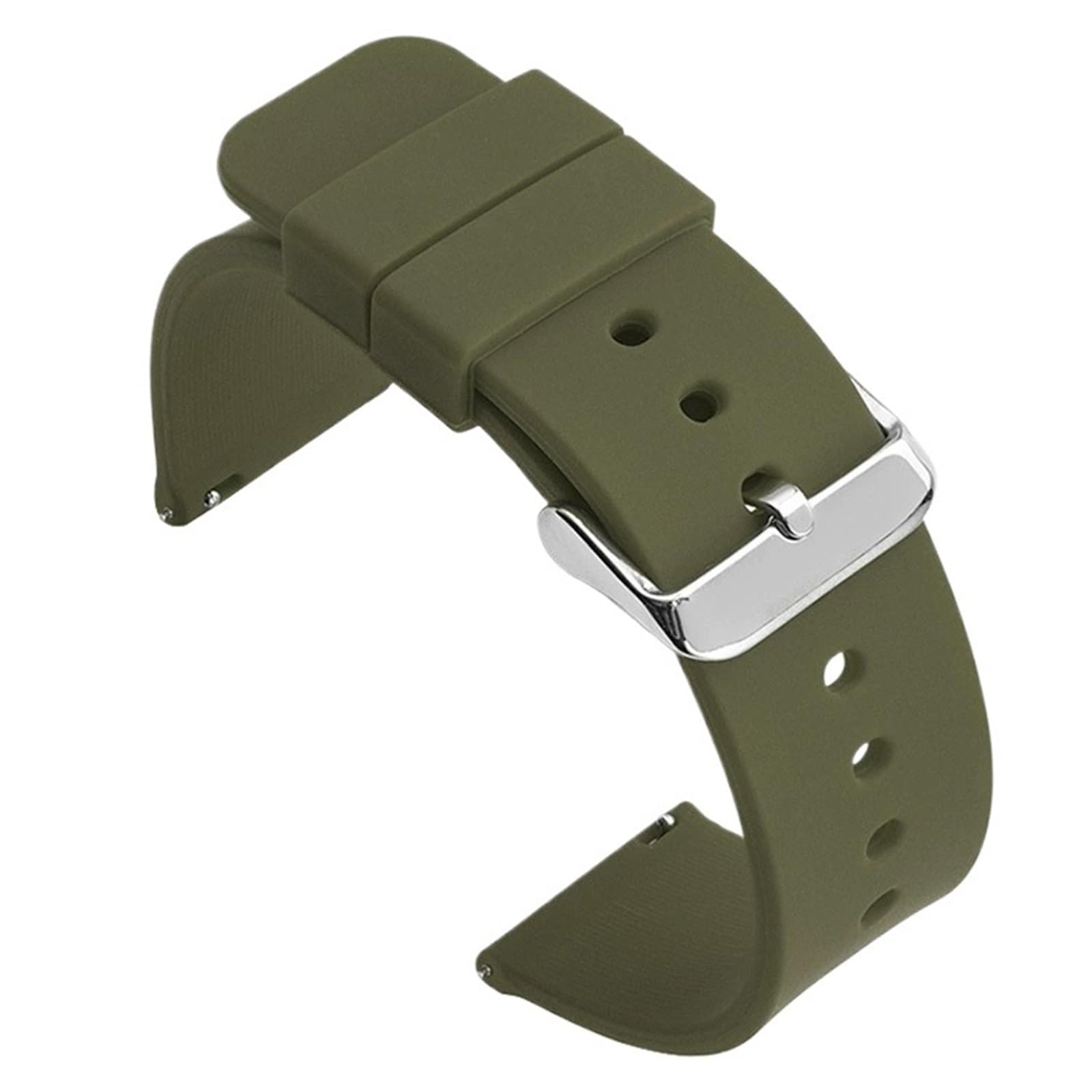 Bracelet de montre intelligente en silicone à dégagement rapide pour homme 10/12/14/16/18/20/22/24 mm (jaune, 21 mm)