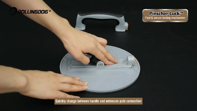 ROLLINGDOG Lijadora de paneles de yeso de 9 pulgadas - lijadora radial con papel