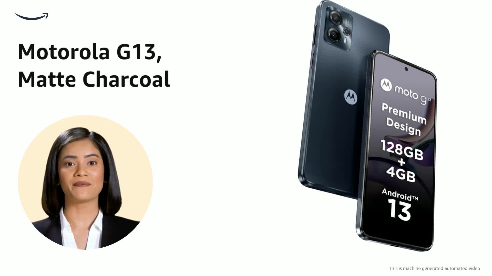 motorola moto g13 4GB/128GB マットチャコール Motorola G13, Matte Charcoal (4GB, 128GB) : Amazon.in